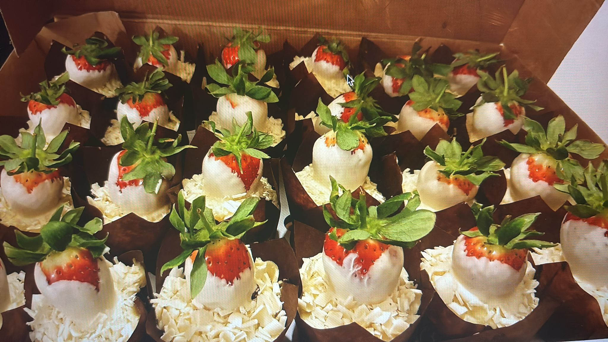 White Chocolate Strawberries